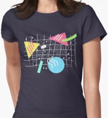 Memphis Style Vibes (Dark) Women's Fitted T-Shirt
