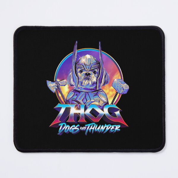 Item preview, THOG - Dogs and Thunder - Funny Shih Tzu Superhero designed and sold by BrainlabStudios.