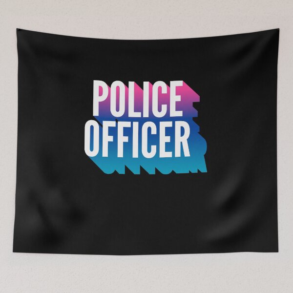 Item preview, Police Officer With Long Gradient Shadow designed and sold by SVPOD.