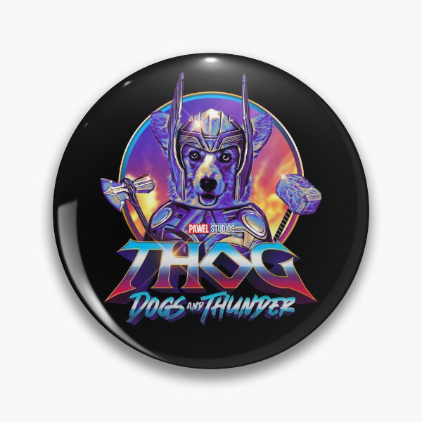 Item preview, THOG - Dogs and Thunder - Funny Corgi Superhero designed and sold by BrainlabStudios.