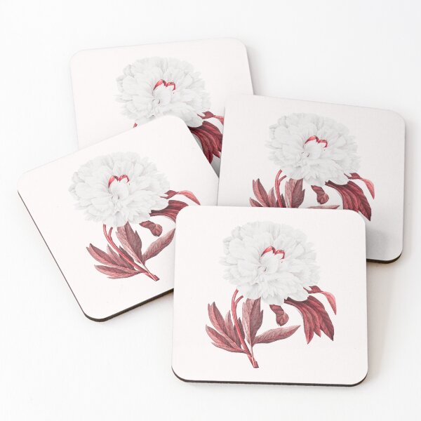 Item preview, Peony Flower, Alternative Illustration - White and Red Rose designed and sold by DaphneKstudio .
