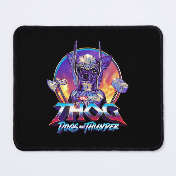 Item preview, THOG - Dogs and Thunder - Funny Chihuahua Superhero designed and sold by BrainlabStudios.