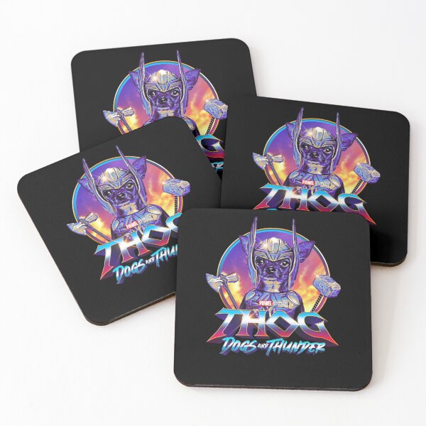 Item preview, THOG - Dogs and Thunder - Funny Chihuahua Superhero designed and sold by BrainlabStudios.