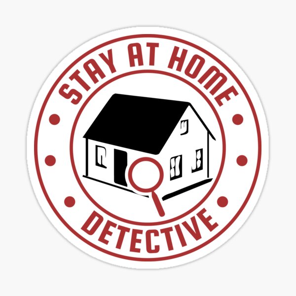 Item preview, Stay at home Detective - True Crime Lover Design designed and sold by doodle189.