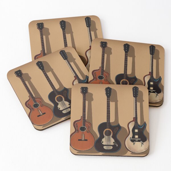 Item preview, Guitar Collection of 3 designed and sold by TheFoxyWolfShop.