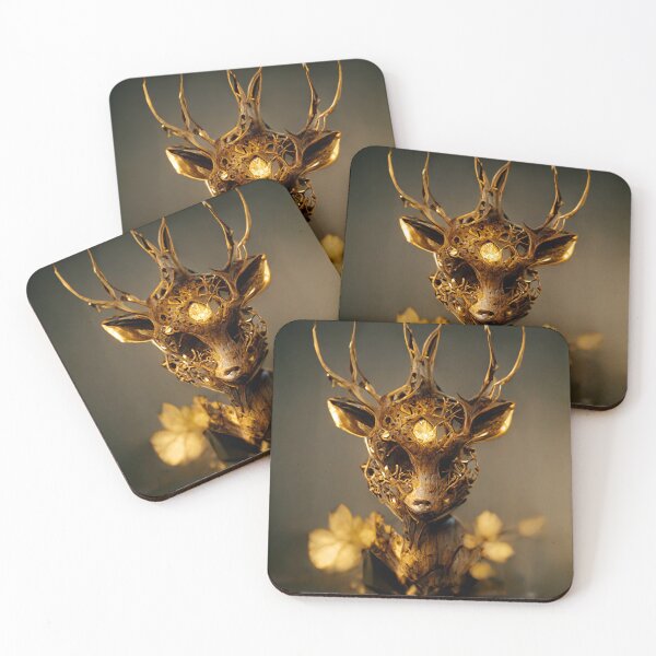 Item preview, Gorgeous Golden Deer Statue designed and sold by shokA Design.