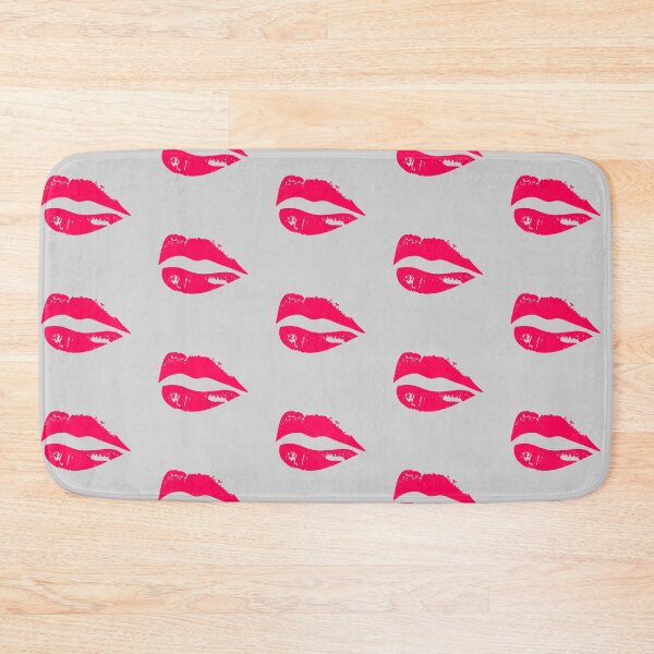 Item preview, red lips poster vintage lipstick print design  designed and sold by Nnone.