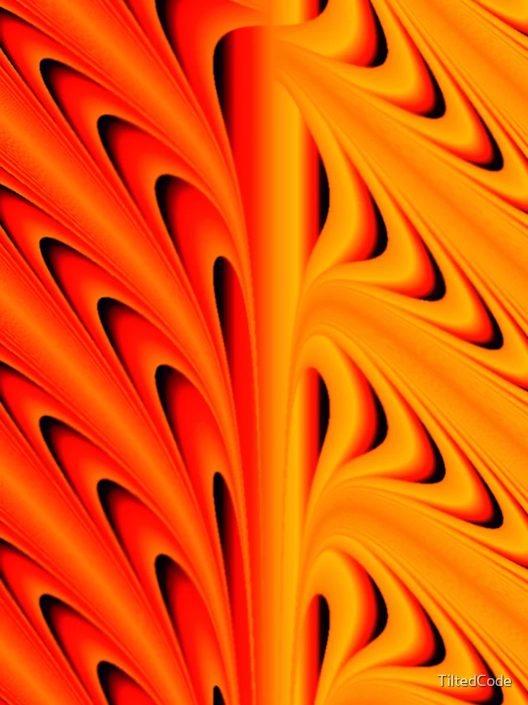 Thumbnail 5 of 5, iPhone Case, Orange Ripple designed and sold by TiltedCode.