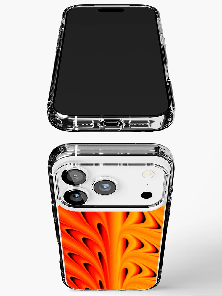 Thumbnail 3 of 5, iPhone Case, Orange Ripple designed and sold by TiltedCode.