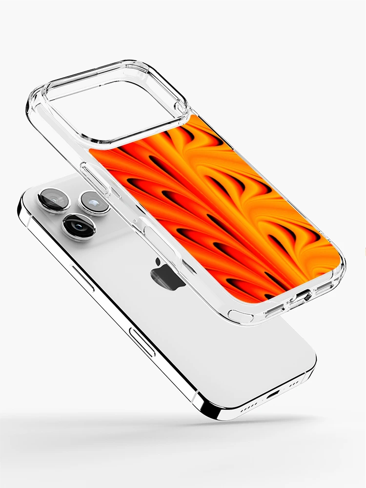 Thumbnail 2 of 5, iPhone Case, Orange Ripple designed and sold by TiltedCode.