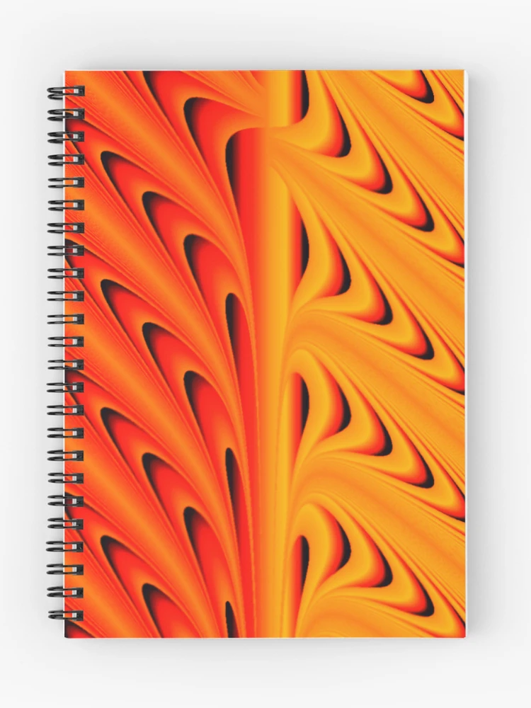Thumbnail 1 of 3, Journal, Orange Ripple designed and sold by TiltedCode.