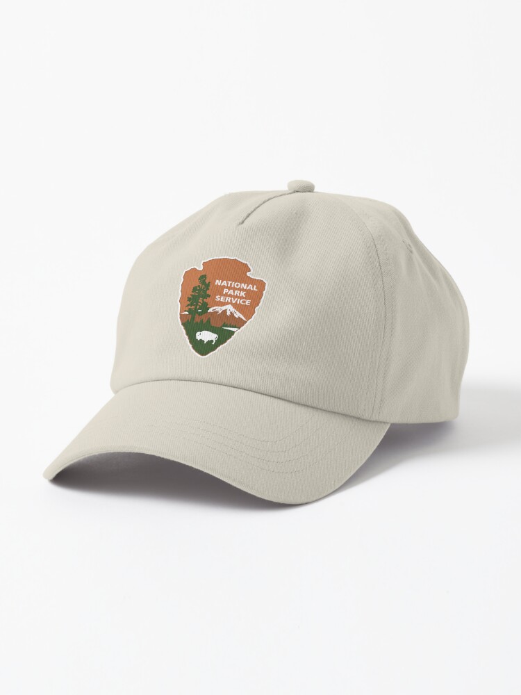 National Park Service Logo White Outline  Cap for Sale by
