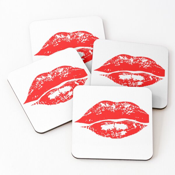 Item preview, red lips poster vintage lipstick print design  designed and sold by Nnone.