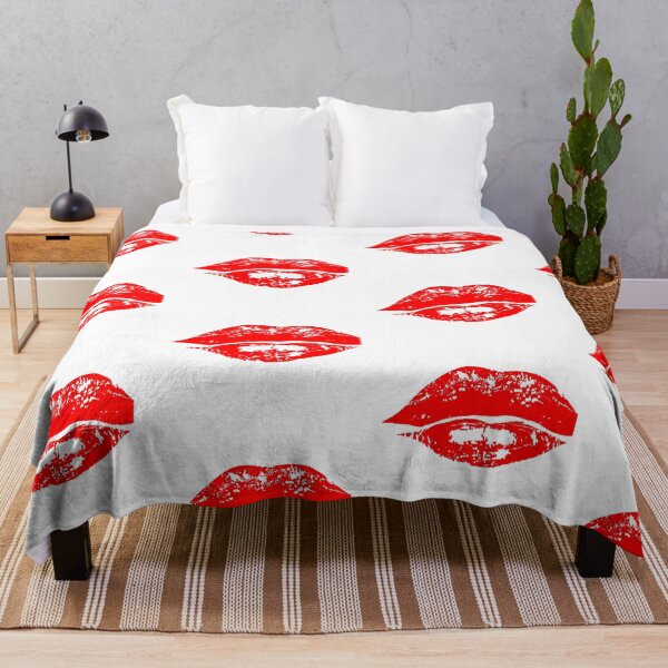 Item preview, red lips poster vintage lipstick print design designed and sold by Nnone.