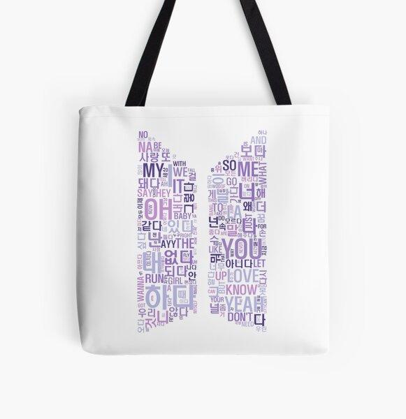 BTS J-Hope Custom Hand Painted Tote Bag BTS Korean Birthflower Personalized Lyric Hope World Tote Jung Hoseok/J-Hope/Jhope