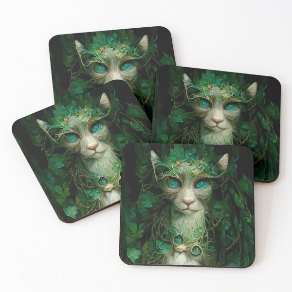 Item preview, Cat Druid Forest designed and sold by shokA Design.
