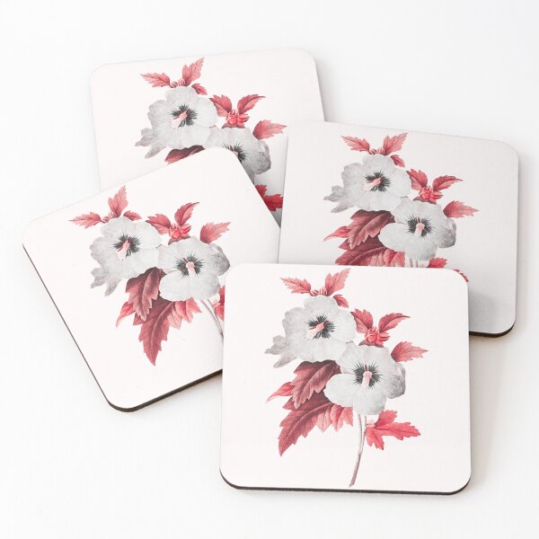 Item preview, Hibiscus Flower, Alternative Illustration - White and Red Rose designed and sold by DaphneKstudio .