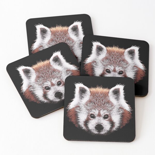 Item preview, red panda, cute animal faces designed and sold by Kirei-Lily.