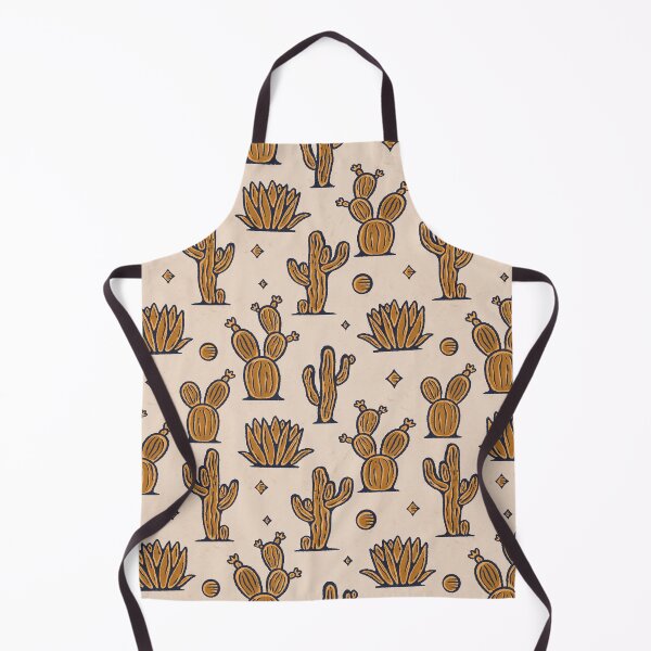 Item preview, Gold Yellow Cactus Western Boho Pattern designed and sold by trajeado14.