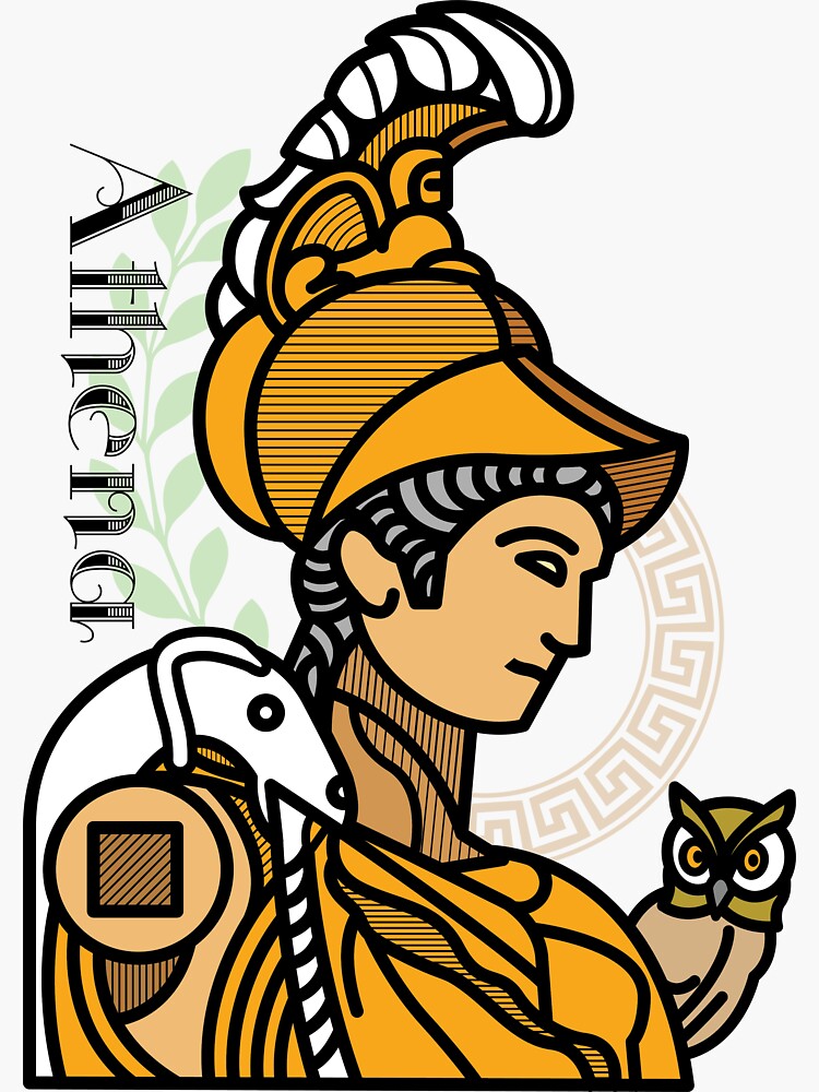 "athena greek mythology" Sticker for Sale by unclenut Redbubble