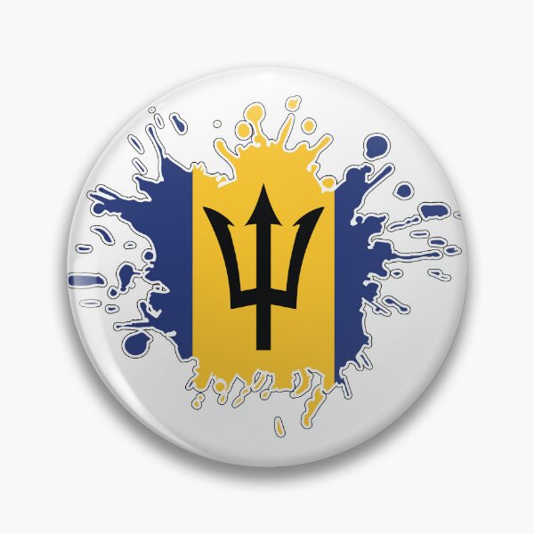 Item preview, Barbados National Flag splash designed and sold by IdentiTee Studios.
