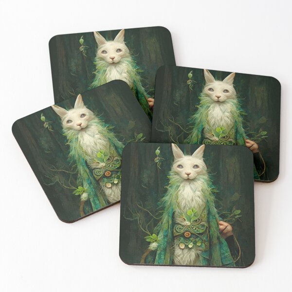 Item preview, Cat Druid Forest designed and sold by shokA Design.