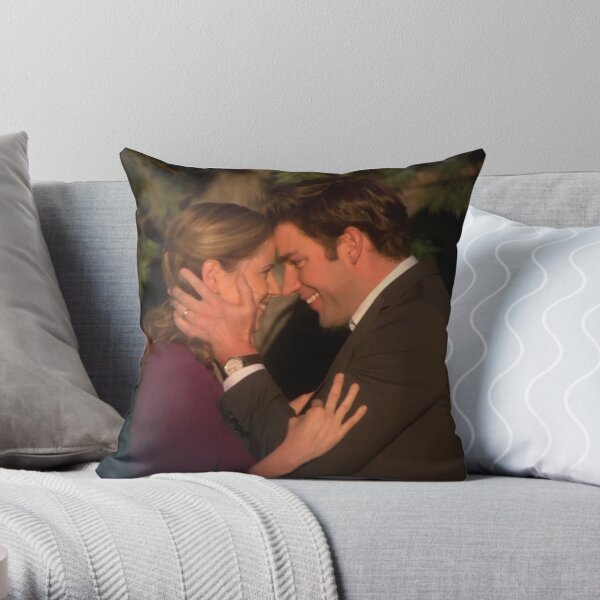 Jim & Pam Throw Pillow