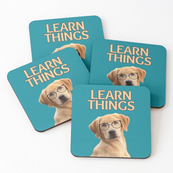 Item preview, Learn Things Golden Retriever Dog designed and sold by FlippinTurtles.