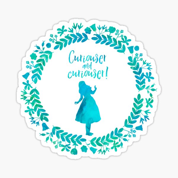 Item preview, Curiouser and curiouser! Alice in Wonderland. designed and sold by literarylifeco.