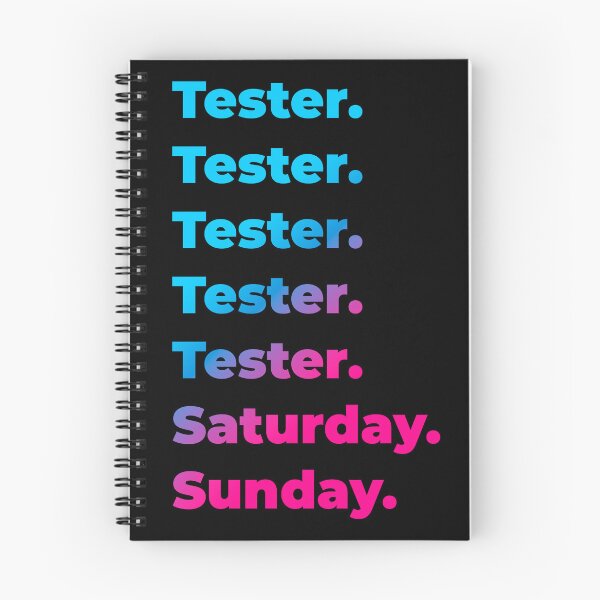 Item preview, Tester. Saturday. Sunday. designed and sold by SVPOD.