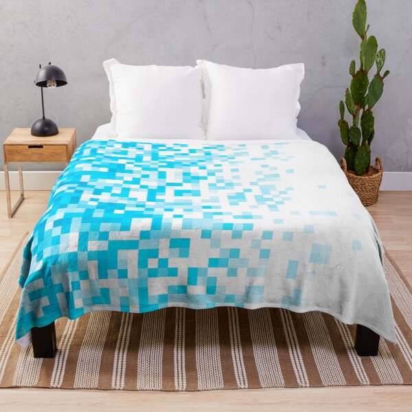 Item preview, Light blue fading pixel squares designed and sold by UDDesign.