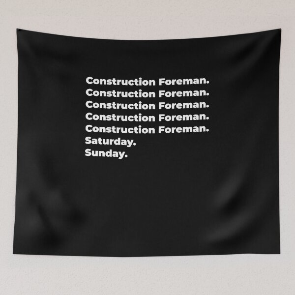 Item preview, Construction Foreman saturday and sunday designed and sold by SVPOD.