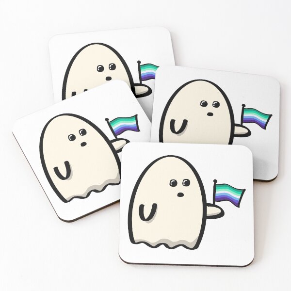 Item preview, Trans Inclusive Gay Men Pride Halloween Ghost designed and sold by CJ Vanderbeek.