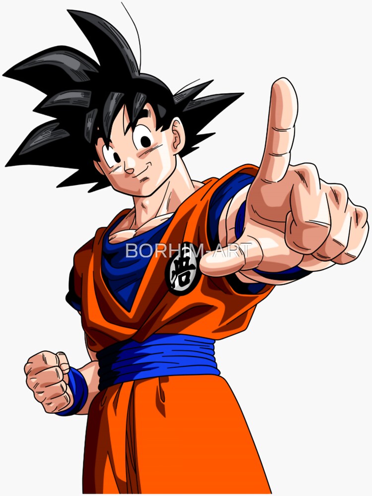 dragon ball goku  Sticker for Sale by BORHIM-ART