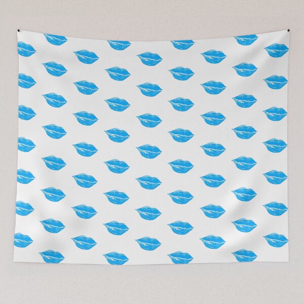 Item preview, ocean lips poster vintage lipstick print design  designed and sold by Nnone.
