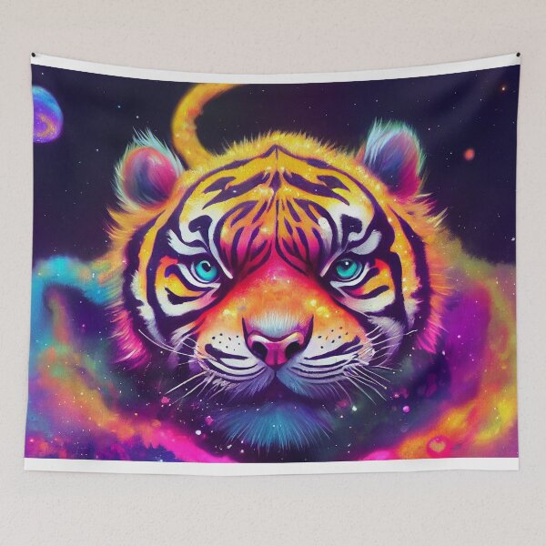 Item preview, Psychedelic baby tiger designed and sold by BartonDH.
