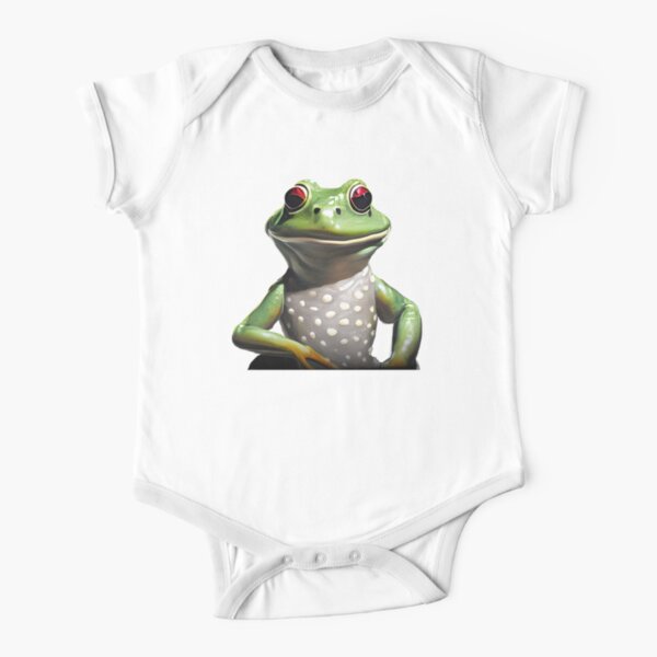 Friendly Frog Short Sleeve Baby One-Piece