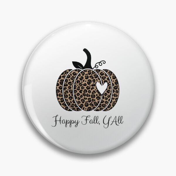 Item preview, Happy Fall Y'all Leopard Print Pumpkin designed and sold by VirtualFaries.