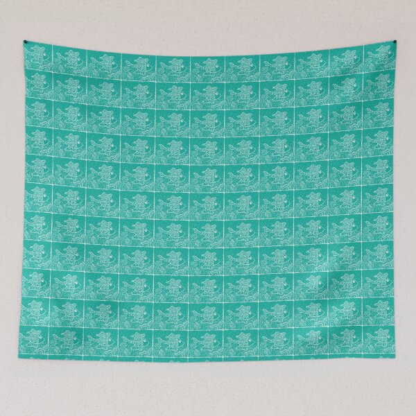 Item preview, Fanciful Mint Green Fish in Ocean designed and sold by Devine-Studios.