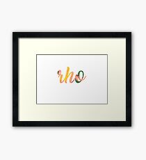 Rho Framed Print