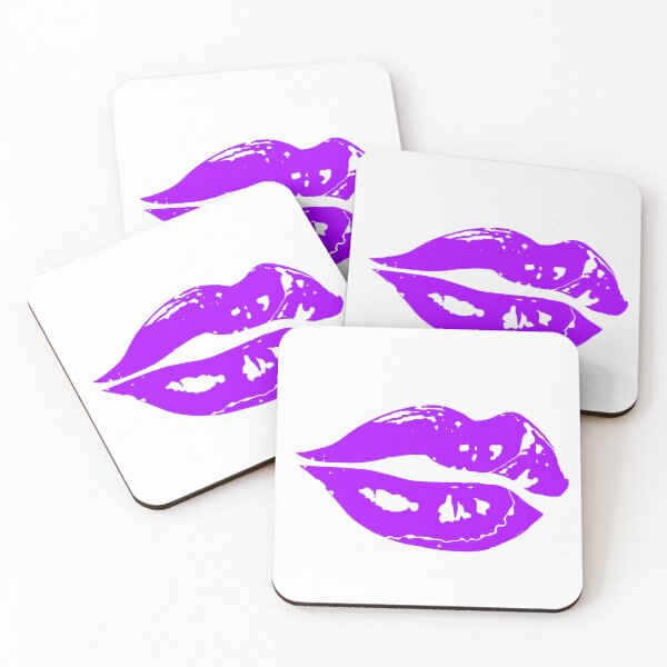 Item preview, purple lips poster vintage lipstick print design  designed and sold by Nnone.