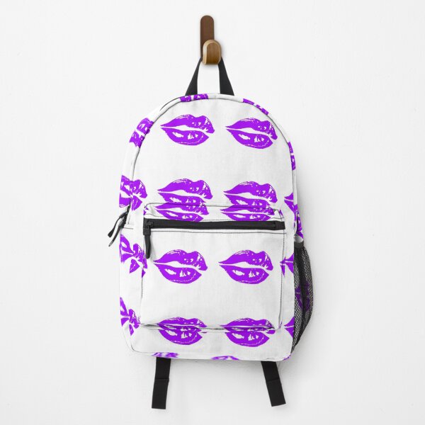 Item preview, purple lips poster vintage lipstick print design designed and sold by Nnone.
