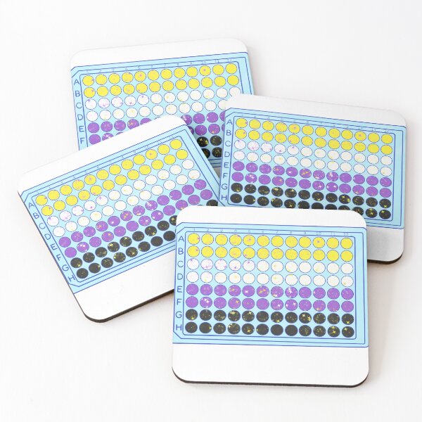 Item preview, Nonbinary 96 Well Plate Pride Flag w/ Sparkles designed and sold by SmilesNVials.