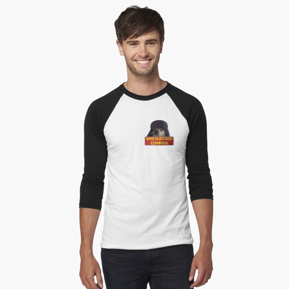 Vista previa del artículo con la obra «Camiseta ¾ estilo béisbol», diseñado y vendido por acousticdolphin.
