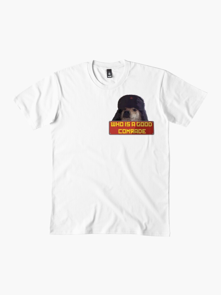Imagen 2 de 4, Camiseta premium con la obra ¿Quién es un buen camarada?, diseñada y vendida por acousticdolphin.