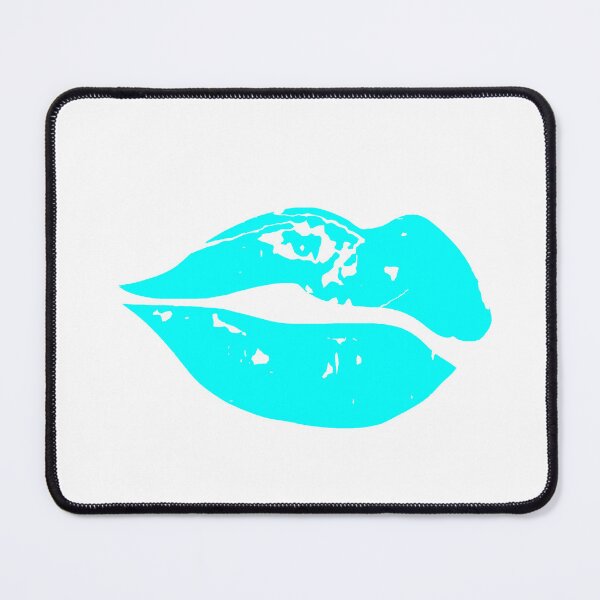 Item preview, poster art print of full plump orange lips designed and sold by Nnone.