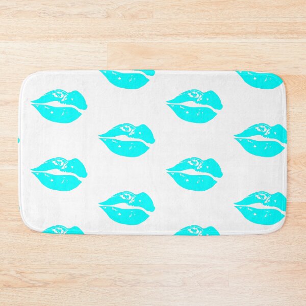 Item preview, poster art print of full plump orange lips designed and sold by Nnone.
