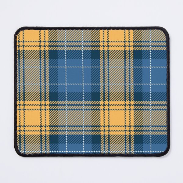 Item preview, Yellow Corrector and Steel Blue Color Scottish Clan Plaid Tartan | Check | Checked | Checkered  designed and sold by PatternMama.
