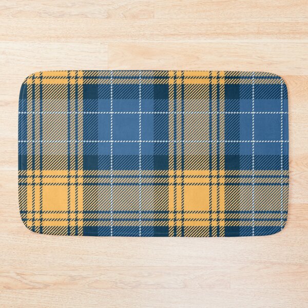Item preview, Yellow Corrector and Steel Blue Color Scottish Clan Plaid Tartan | Check | Checked | Checkered  designed and sold by PatternMama.