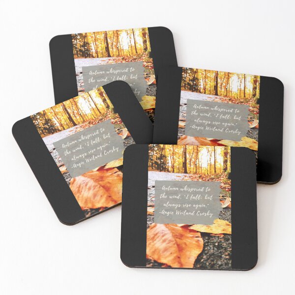 Item preview, Golden Autumn Pathway, Rise and Fall Quote  designed and sold by Grey Robinson.